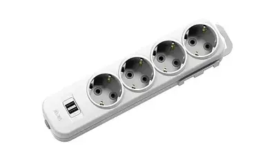 MYRA 4LÜ USB Lİ Çocuk Korumalı TOPRAKLI GRUP PRİZ 2mt El-Bi