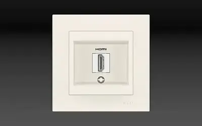 NATURAL BEYAZ HDMI PRİZ El-Bi