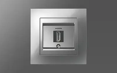 SİLVERLİNE Metalik Gri HDMI PRİZ El-Bi