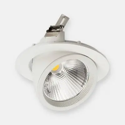ACK 30W 4000K Ilık Beyaz 2450lm Sıva Altı Led Salyangoz Spot Armatür (Ø190 mm Beyaz Kasa) AD36-00410