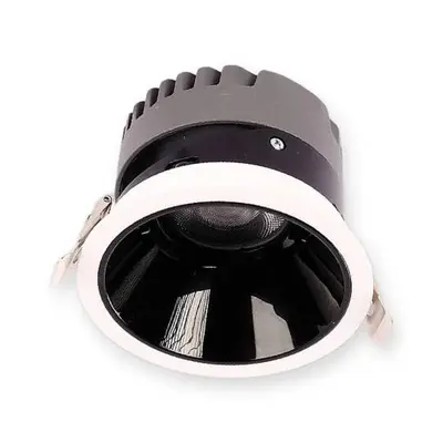 ACK 10W 3000K Günışığı 850lm Kamaşma Önleyici (Dark Light) Sıva Altı Spot (Ø82,5 mm Beyaz Kasa) AD10-01100