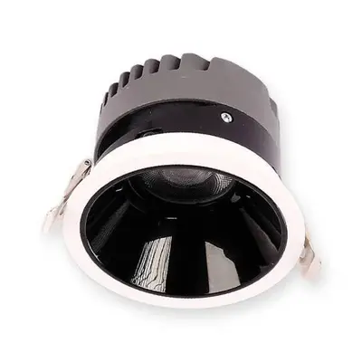 ACK 25W 3000K Günışığı 2125lm Kamaşma Önleyici (Dark Light) Sıva Altı Spot (Ø130 mm Beyaz Kasa) AD10-03100