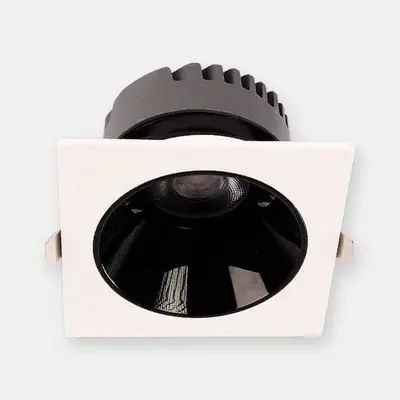 ACK 10W 3000K Günışığı 850lm Kamaşma Önleyici (Dark Light) Sıva Altı Kare Spot (88x88 mm Beyaz Kasa) AD10-01500