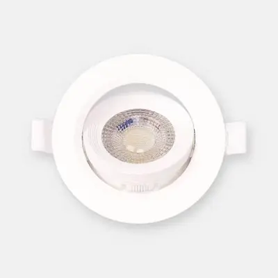 ACK 6W 3 Renk (CCT) Ayarlanabilir Spot Lamba (Ø92 mm Beyaz Kasa - Sıva Altı) AD01-00690