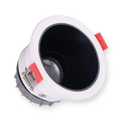 ACK 5W 3000K Günışığı 350lm Alüminyum Gövde Sıva Altı Spot (Ø86 mm Beyaz-Siyah Çift Renk Kasa) AD01-15100