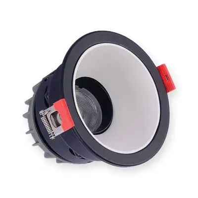 ACK 5W 3000K Günışığı 350lm Alüminyum Gövde Sıva Altı Spot (Ø86 mm Siyah-Beyaz Çift Renk Kasa) AD01-15001