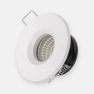 ACK 3W Yeşil Işık 210lm Sıva Altı Mini Yuvarlak Led Spot (Beyaz Kasa) AH06-00150