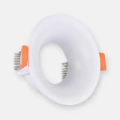 ACK Alüminyum Boş Spot Kasası / Armatürü Yuvarlak (İnce) (Beyaz) AH03-04050