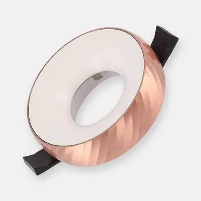 ACK Alüminyum Boş Spot Kasası / Armatürü Yuvarlak (Kızıl Bronz-Beyaz) AH03-04128