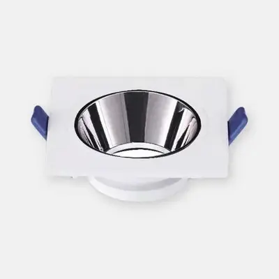 ACK Alüminyum Boş Spot Kasası / Armatürü Kare (Beyaz-Platin) AH03-08030