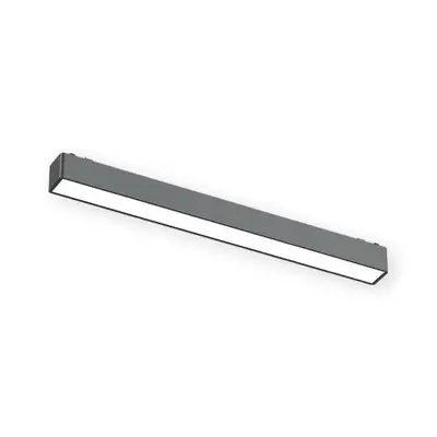ACK 18W CCT (3 Renk) 48V Magnetik Ray Armatürü Düz (Lineer) Siyah Kasa AD45-01291