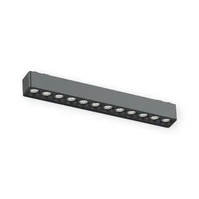 ACK 12W CCT (3 Renk) 48V Magnetik Ray Armatürü Çoklu Dot (Izgara) Siyah Kasa AD45-02291