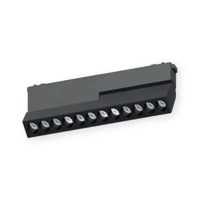 ACK 12W CCT (3 Renk) 48V Magnetik Ray Armatürü Hareketli Açılı Dot (Izgara) Siyah Kasa AD45-04291
