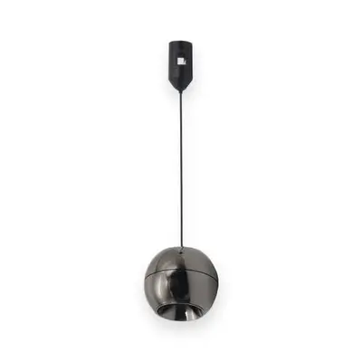ACK 10W CCT (3 Renk) 48V Rétro Magnetik Ray Armatürü Metal Küre Sarkıt (Siyah (Black)) AD50-07297