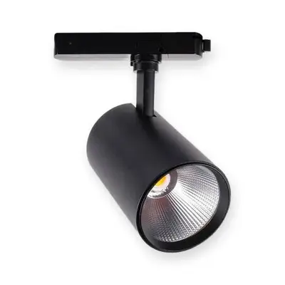 ACK 24W-31W (Ayarlanabilir) 4000K Ilık Beyaz LED Ray Armatürü Spot Lamba (Siyah Kasa) AD30-01511