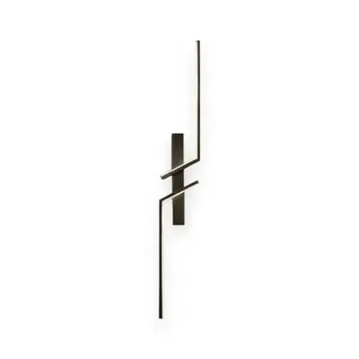 ACK 15W Dekoratif LED Linear Armatür 50 cm x 15 cm Dikey Çapraz Siyah Kasa AL02-00901