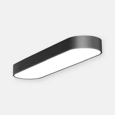 ACK 42W Geniş Çaplı Dekoratif Linear Sarkıt Armatür 20cmx100cm Dikdörtgen Siyah Kasa AL02-81601