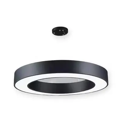 ACK 48W Geniş Çaplı Dekoratif Linear Sarkıt Armatür Ø60 cm Yuvarlak Halka Siyah Kasa AL02-09601