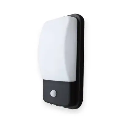 ACK 18W 3000K Günışığı PIR Sensörlü Dış/İç Mekan LED Aplik (Siyah Kasa) AH07-05401