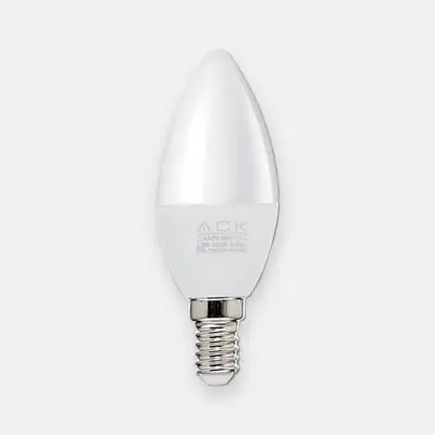 ACK 7W C37 Mum Tipi E14 4000K Ilık Beyaz 630 lm LED Ampul AA09-00711