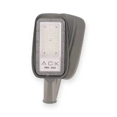ACK 50W 4000K Ilık Beyaz 5400 lm LED Sokak Armatürü (Gri) AT41-15010