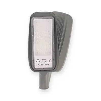 ACK 200W 6500K Beyaz 22.100 lm LED Sokak Armatürü (Gri) AT41-19630